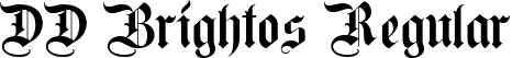 DD Brightos Regular font - DD Brightos.ttf