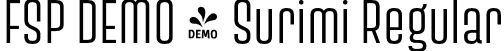 FSP DEMO - Surimi Regular font - Fontspring-DEMO-surimi-regular.otf