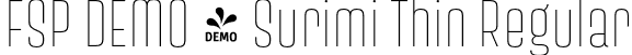 FSP DEMO - Surimi Thin Regular font - Fontspring-DEMO-surimi-thin.otf