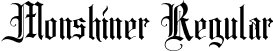 Monshiner Regular font - Monshiner.otf