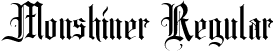 Monshiner Regular font - Monshiner.ttf