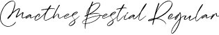 Macthes Bestial Regular font - MacthesBestial-x3ZY5.ttf