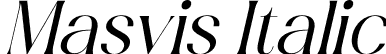 Masvis Italic font - Masvis Italic.otf