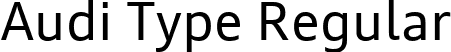 Audi Type Regular font - AudiType-Normal_03.ttf