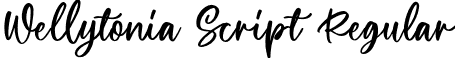 Wellytonia Script Regular font - Wellytonia Script.otf