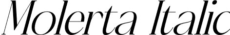 Molerta Italic font - Molerta-Italic.otf