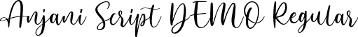 Anjani Script DEMO Regular font - Anjaniscriptdemo-jE479.otf