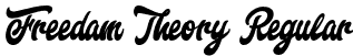 Freedam Theory Regular font - Freedam Theory.otf