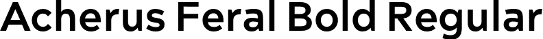 Acherus Feral Bold Regular font - Horizon Type - AcherusFeral-Bold.otf