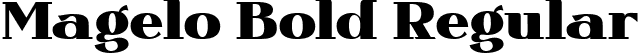 Magelo Bold Regular font - Magelo Bold.ttf