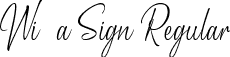 Witha Sign Regular font - Witah Sign.ttf
