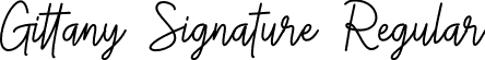 Gittany Signature Regular font - Gittany Signature.otf