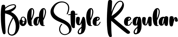 Bold Style Regular font - Bold-Style.otf