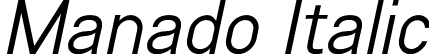 Manado Italic font - Manado Italic.otf