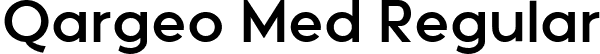 Qargeo Med Regular font - Qargeo-Medium.ttf