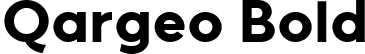Qargeo Bold font - Qargeo-Bold.ttf