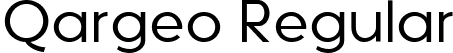 Qargeo Regular font - Qargeo-Regular.ttf