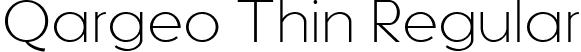 Qargeo Thin Regular font - Qargeo-Thin.ttf