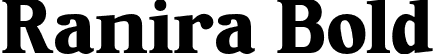 Ranira Bold font - Ranira Bold.otf