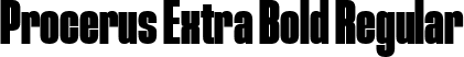 Procerus Extra Bold Regular font - Procerus Extra Bold.ttf