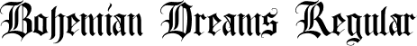 Bohemian Dreams Regular font - Bohemian Dreams.otf