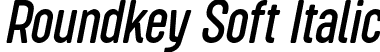 Roundkey Soft Italic font - RoundkeySoft Oblique.otf