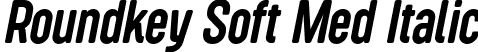 Roundkey Soft Med Italic font - RoundkeySoft MediumOblique.otf
