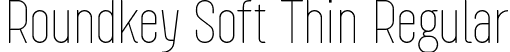 Roundkey Soft Thin Regular font - RoundkeySoft Thin.otf