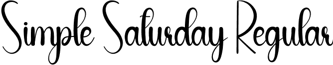 Simple Saturday Regular font - Simple-Saturday.otf