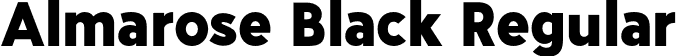 Almarose Black Regular font - Almarose-Black.otf