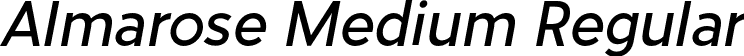 Almarose Medium Regular font - Almarose-MediumItalic.otf