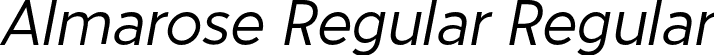 Almarose Regular Regular font - Almarose-RegularItalic.otf
