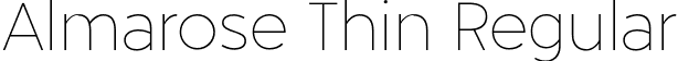 Almarose Thin Regular font - Almarose-Thin.otf
