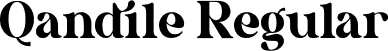 Qandile Regular font - Qandile.ttf