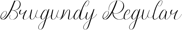 Brugundy Regular font - Brugundy.otf