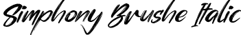 Simphony Brushe Italic font - Simphony Brushe Italic.ttf