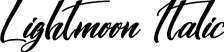 Lightmoon Italic font - LightmoonItalic.otf