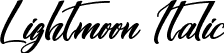 Lightmoon Italic font - LightmoonItalic.ttf