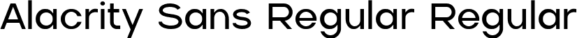 Alacrity Sans Regular Regular font - Alacrity Sans Regular.ttf
