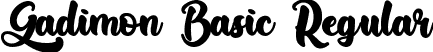 Gadimon Basic Regular font - Gadimon Basic.ttf