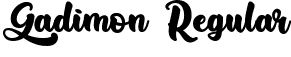 Gadimon Regular font - Gadimon.ttf