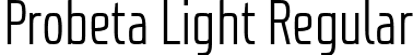 Probeta Light Regular font - Probeta-Light.ttf