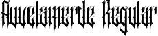 Auvelamerde Regular font - Auvelamerde.otf