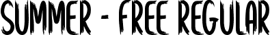 Summer - Free Regular font - Summer - Free.ttf
