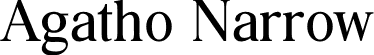 Agatho Narrow font - Agatho Narrow.otf