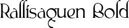 Rallisaguen Bold font - Rallisaguen-Bold.ttf