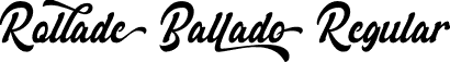 Rollade Ballado Regular font - Rollade Ballado.otf