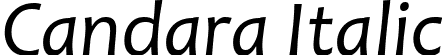 Candara Italic font - Candara_Italic.ttf