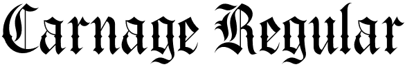 Carnage Regular font - Carnage.otf