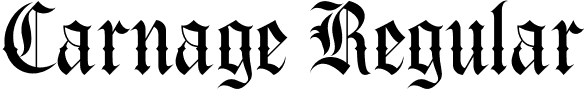 Carnage Regular font - Carnage.ttf